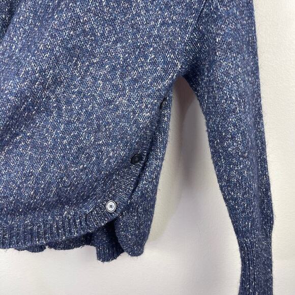 Sundays Alder Sweater Military Blue Cotton Yak Blend Round Hemline Women's Small - Picture 10 of 12